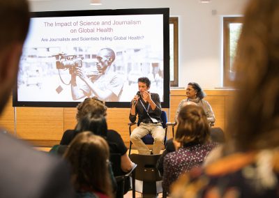 Scientists and journalists had an open and lively debate on their contributions to the global health landscape